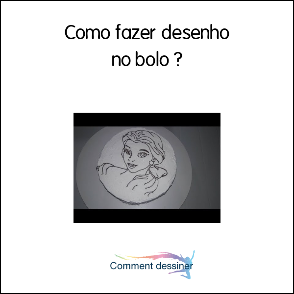 Como fazer desenho no bolo